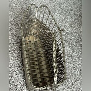 Elegant Silver Wire Basket